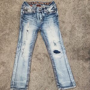 Rock Revival Women's Blue Distressed Jeans